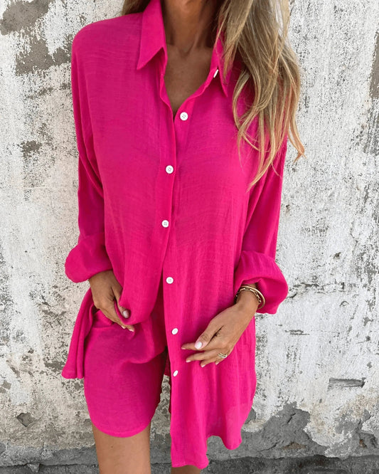 Casual Shirt & Shorts Set