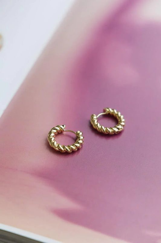 18K Gold Plated Effervescent Times Earrings