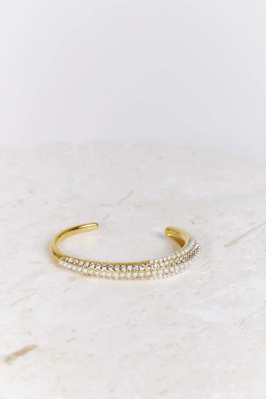 18k Gold Plated Desire Crystals Bracelet Gold
