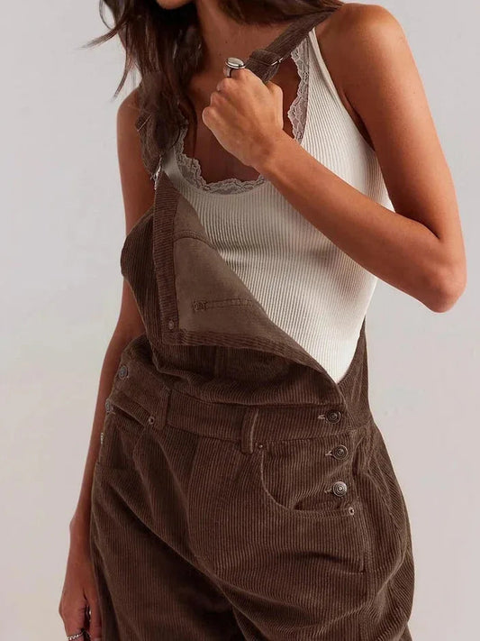 Vintage Corduroy Workwear Jumpsuit